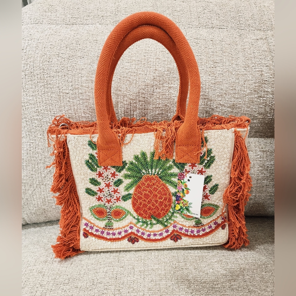 American & Beyond Beaded Handmade Bag - Picture 2 of 5